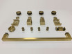 Brushed Gold Towel Bar Handle and Hardware